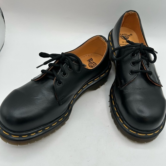 NEW VTG RARE 90s DR MARTENS 1925 3 EYE OXFORD BOOT MADE IN ENGLISH SZ 5 CHUNKY - Picture 10 of 15